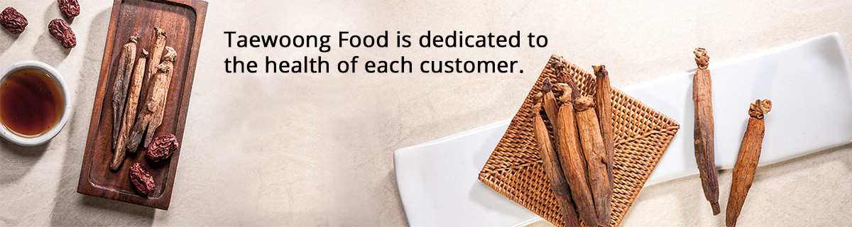 taewoong food is dedicated to the health of each customer.