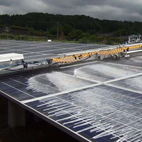 Automated Solar Panel Cleaning System