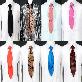 full image Multi-pattern necktie