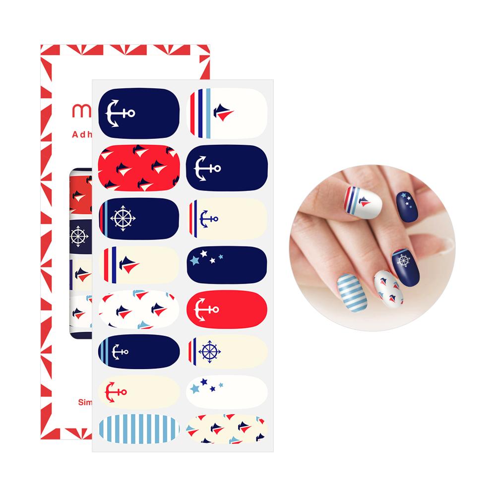 Mango10 Adhesive Nail Polish Stickers Art Design