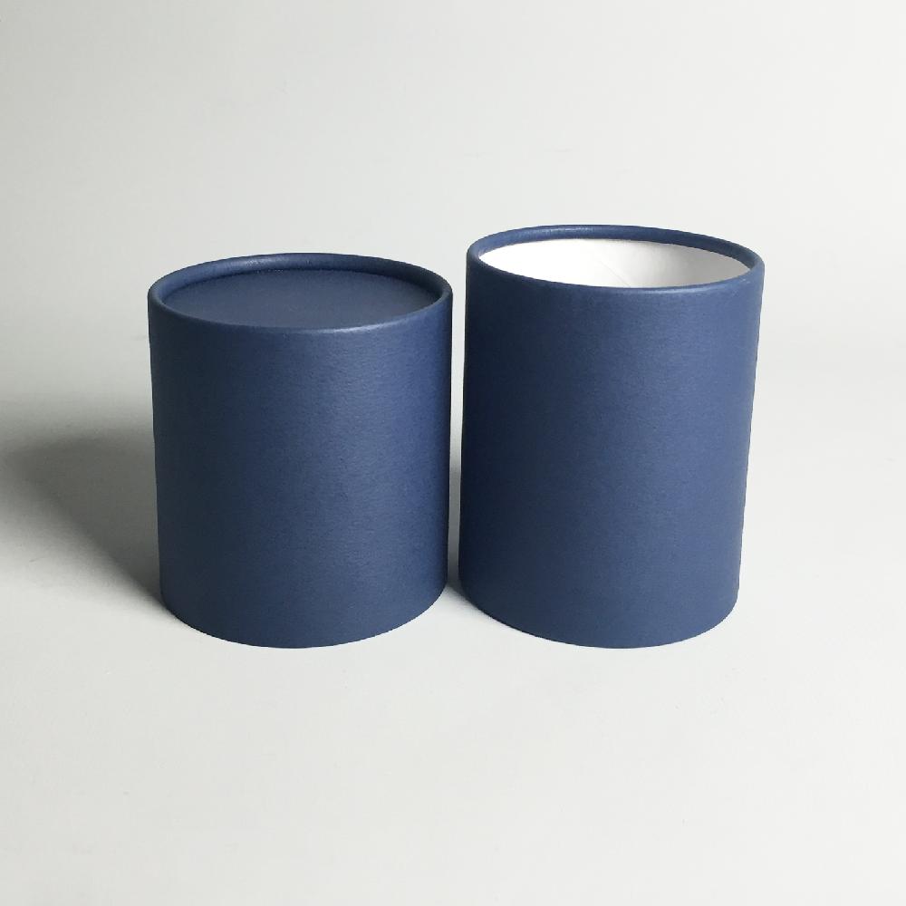 Paper tube box_79x100(Navy blue) Round Candle Soap Cosmetic Packaging Gift Carton Boxes