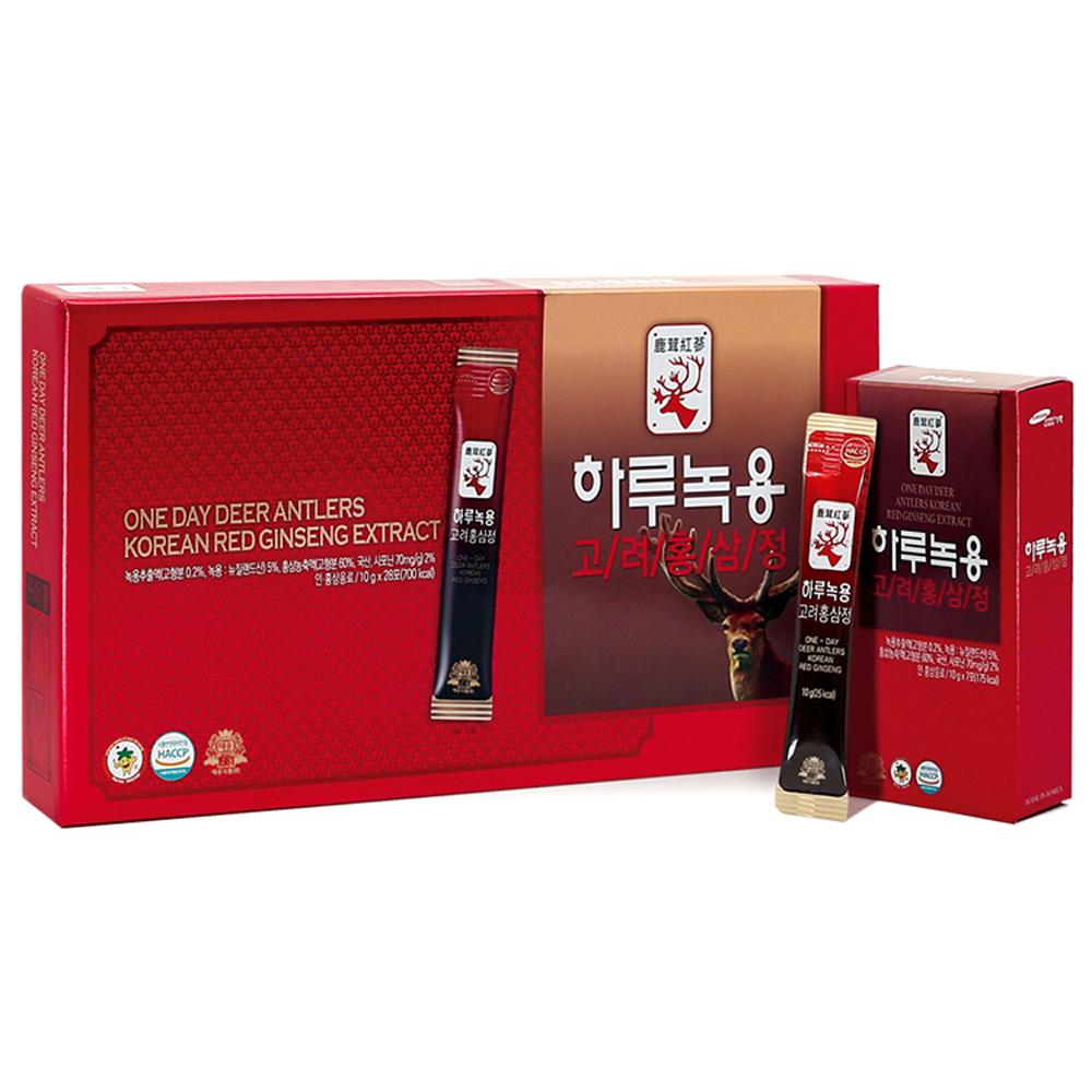 [Taewoong Food]  One a day Deer Antlers Korean Red Ginseng 20 Stick