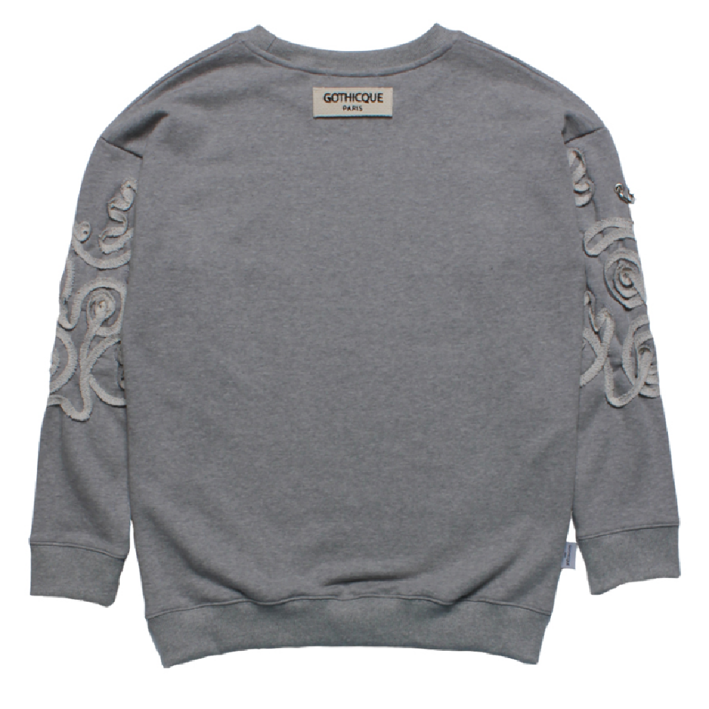 GOTHICQUE’s Flower Needlework Sweatshirt