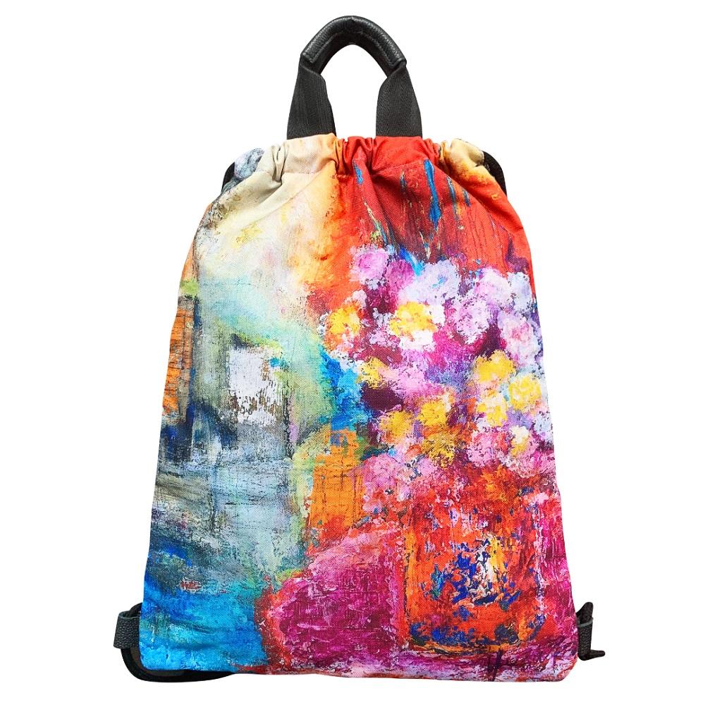 Art-WISH Backpack by Wishbyha.k Collaboration with Korean Artists Waterproof 33.5 x 43cm / 13.1 x 16