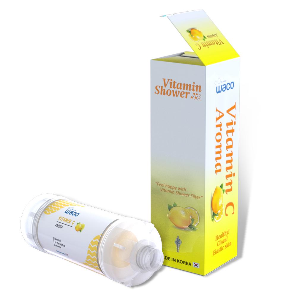 Vitamin Shower Filter Bathroom Water Removes Chlorine Purifier Nature Bathroom