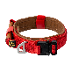 full image The Comfort Collar, Soft Cowhide Padded Dog Collar for All Breeds, Reflective Velcro Patch