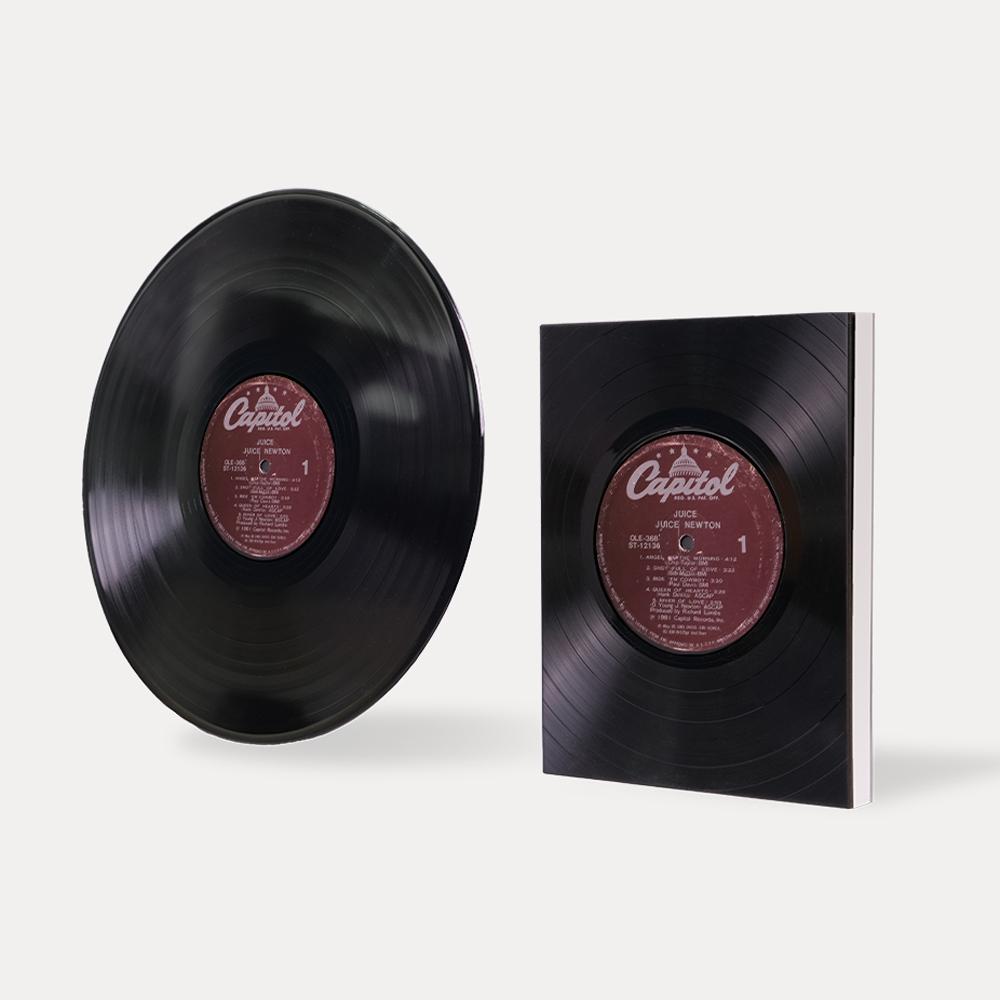 Up-cycling LP Vinyl Record Notebook