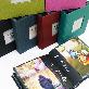 detail image1 Fabric Frame Cover Photo Album 1UP, 5x7 50 Pockets (Jet Black)