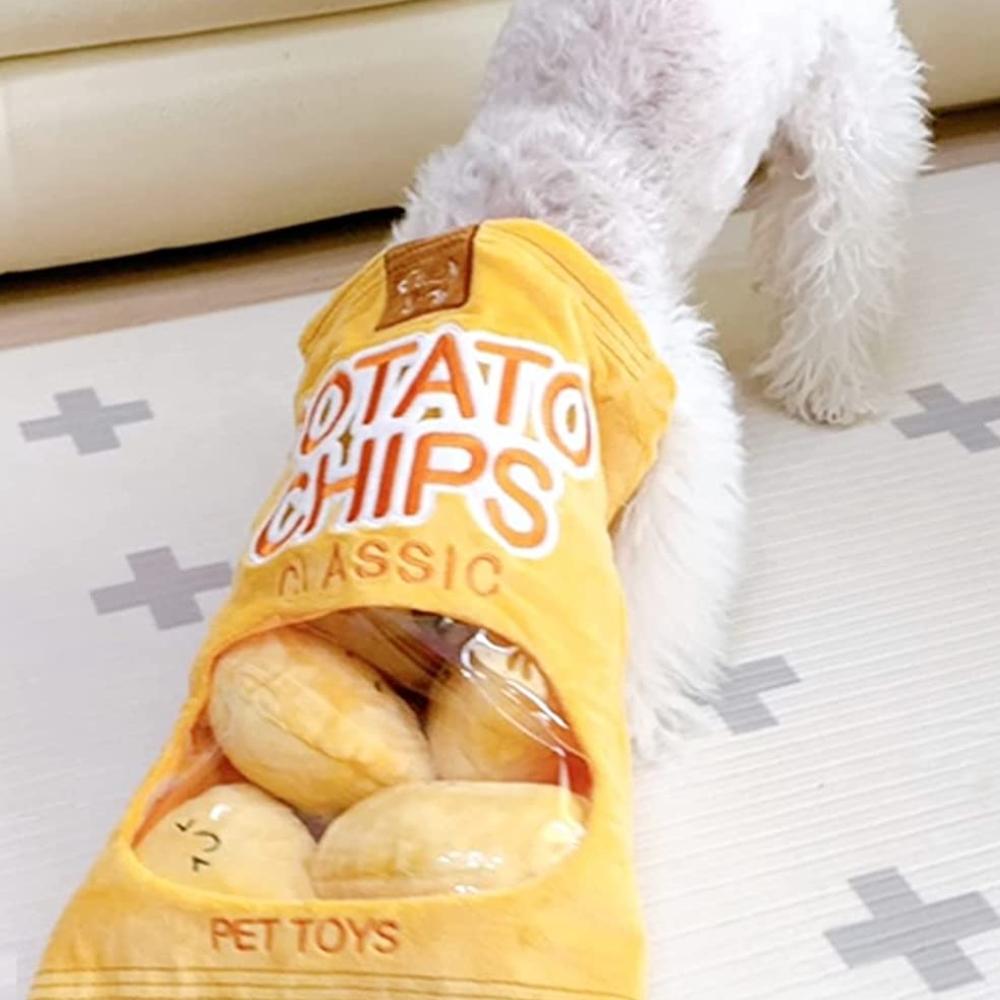 Potato chip nose walk toy