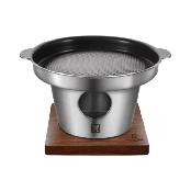ILSANG Mini Portable Grill Brazier Japanese Korean Style Single Serving Grill Easy to Cook and Clean