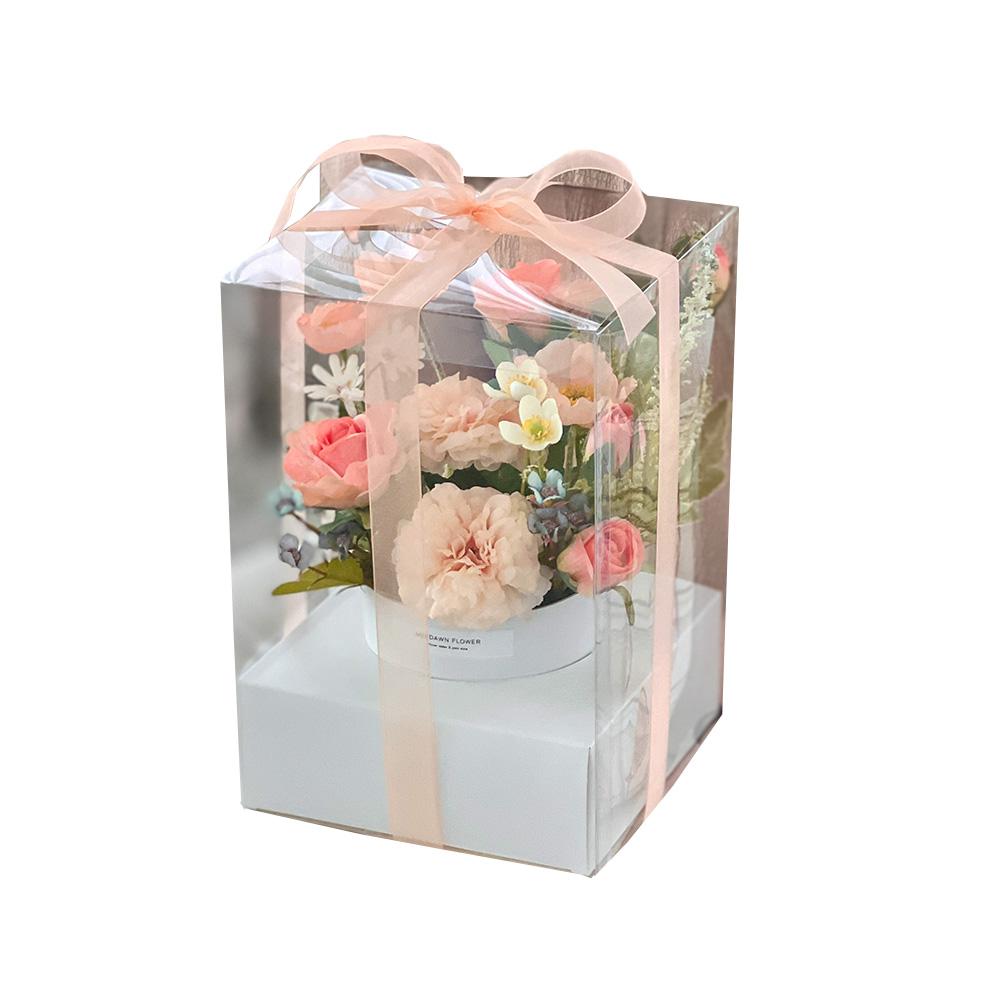 Artificial Poppy Centerpiece  (White Yellow)