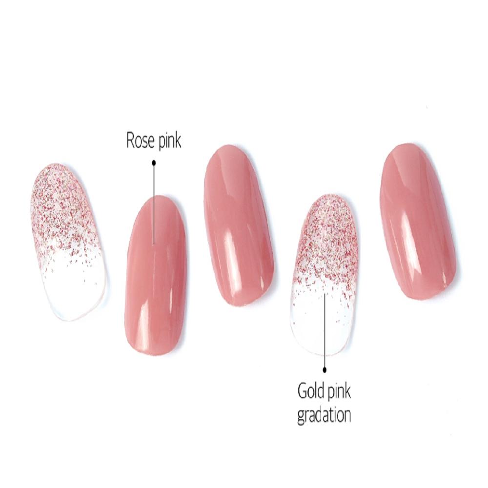 Semi-curing Gel Nail Sticker - Love Rosy