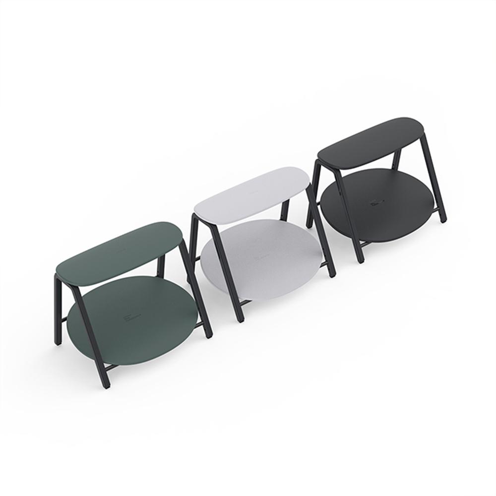 Footstool(Velvet Light Gray, Velvet Blue, Mesh Gray)