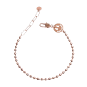 Smile 3 mm ball fashion silver bracelet