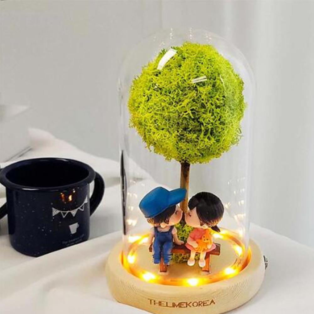 LED Sweet Glass Dome Mood Light Special Day Gift