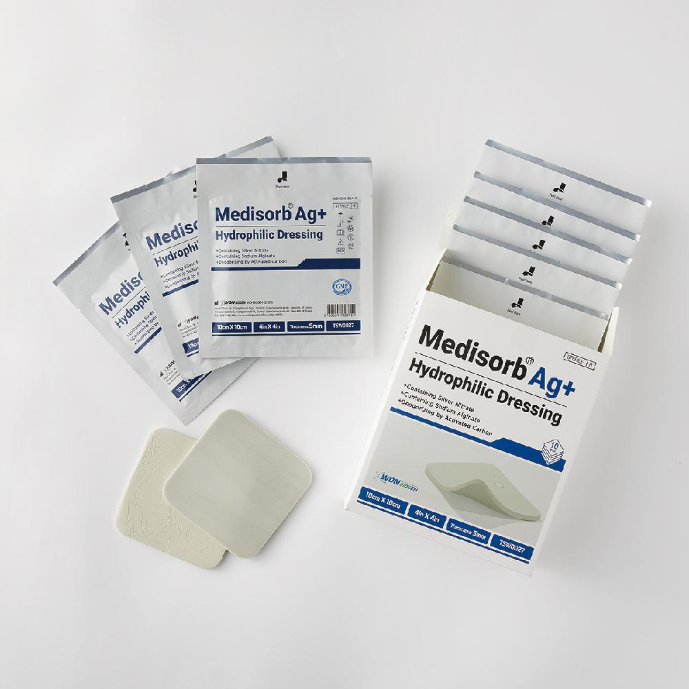 Medisorb Ag Plus Dressing 20cm*20cm(5mm) 10pcs