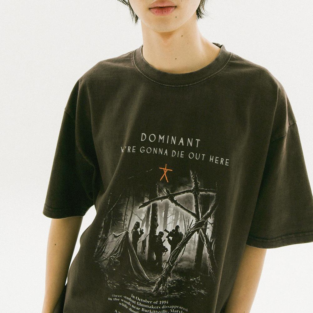 VINTAGE WASHING BLAIR T-shirts BLACK