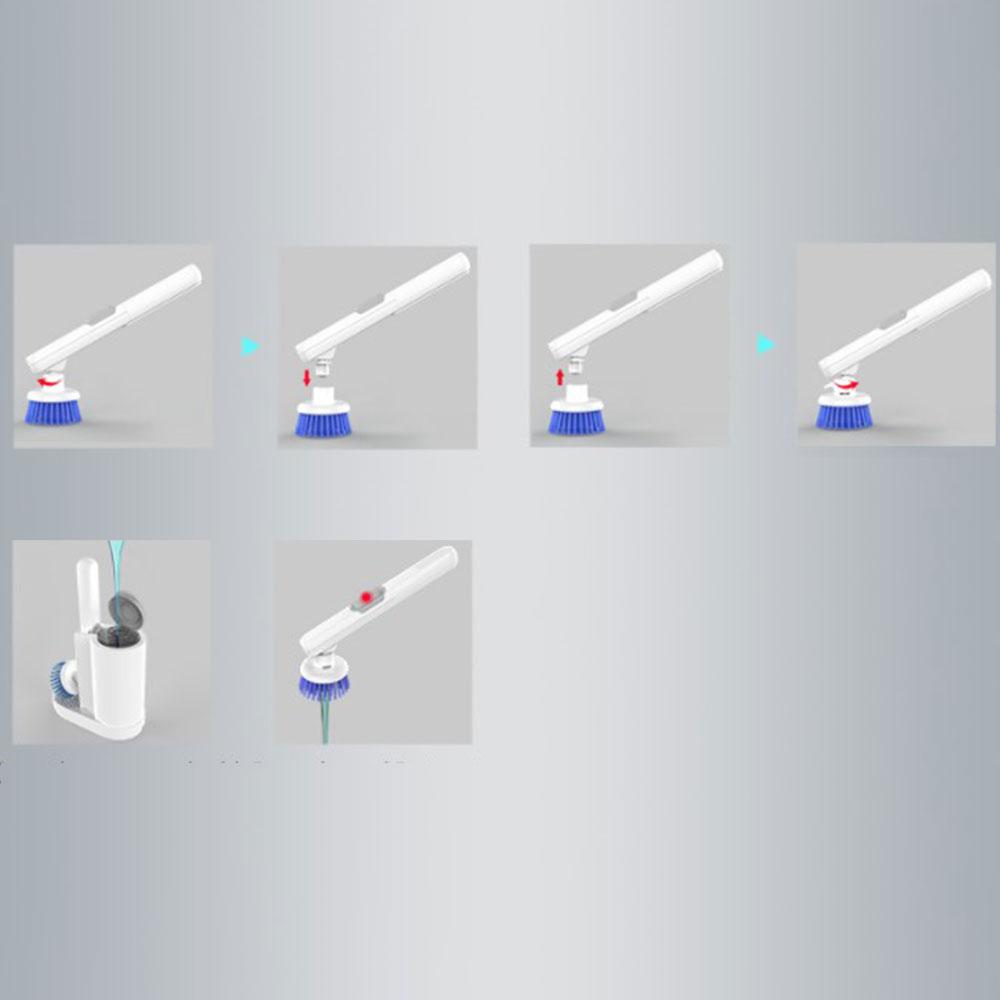 Lily Light cleaning brush rechargeable dish washing bathroom brush cleaner brush for dishes