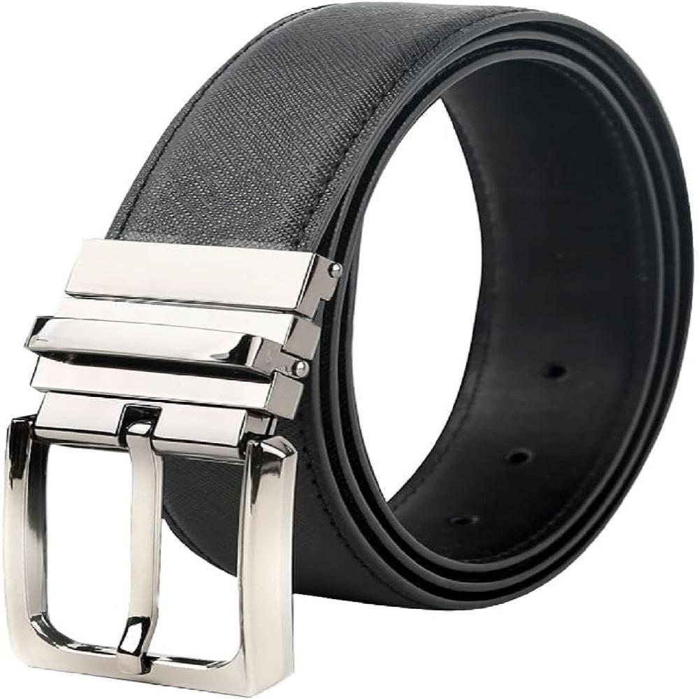 LineFit Men's Belt_Casual Dress Classic Jean Adjustable Automatic Stretch Buckle T01 Nickel (Sizes 2