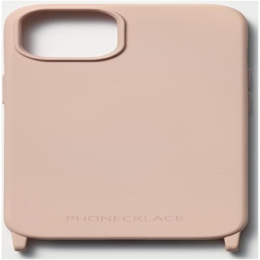 PHONENECKLACE Silicone Case (iPhone 14 Pro)_Pink | Use with Diverse Straps, Chains, Handle Chains, e