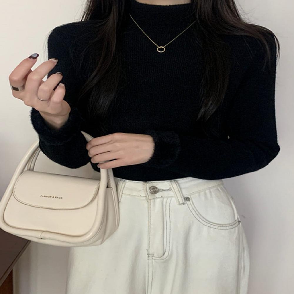 Clean Half Turtleneck Knitwear