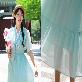 detail image1 LEESLE Ylang Summer Chiffon Short Sleeves Women Hanbok Long Dress