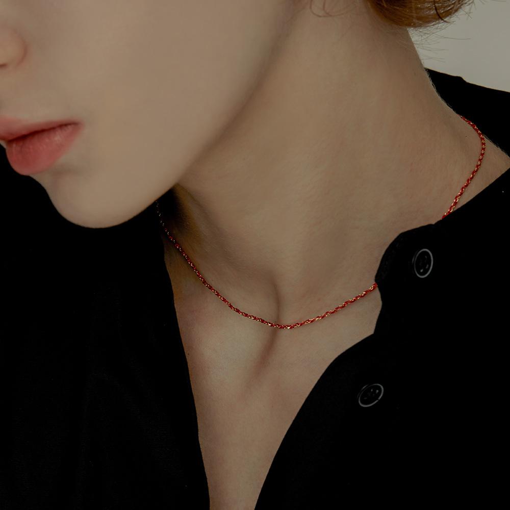 Silky Gold Chain Choker Necklace