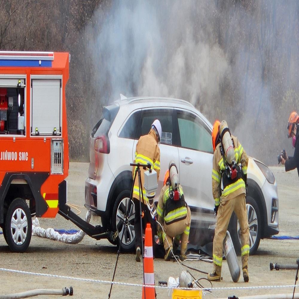 Jinwoo SMC 1ton firefighting vehicle for supperession of fire especialy for electric passenger car