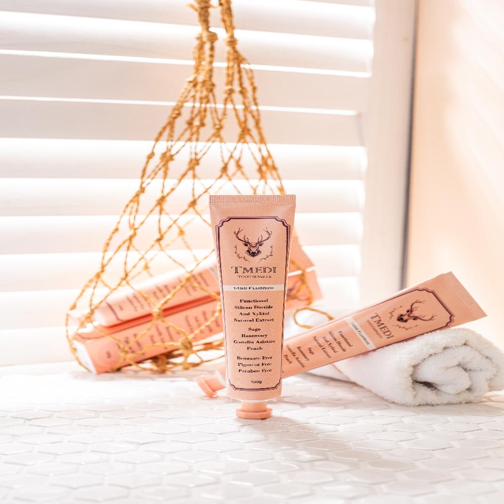 TMEDI high fluoride toothpaste peach