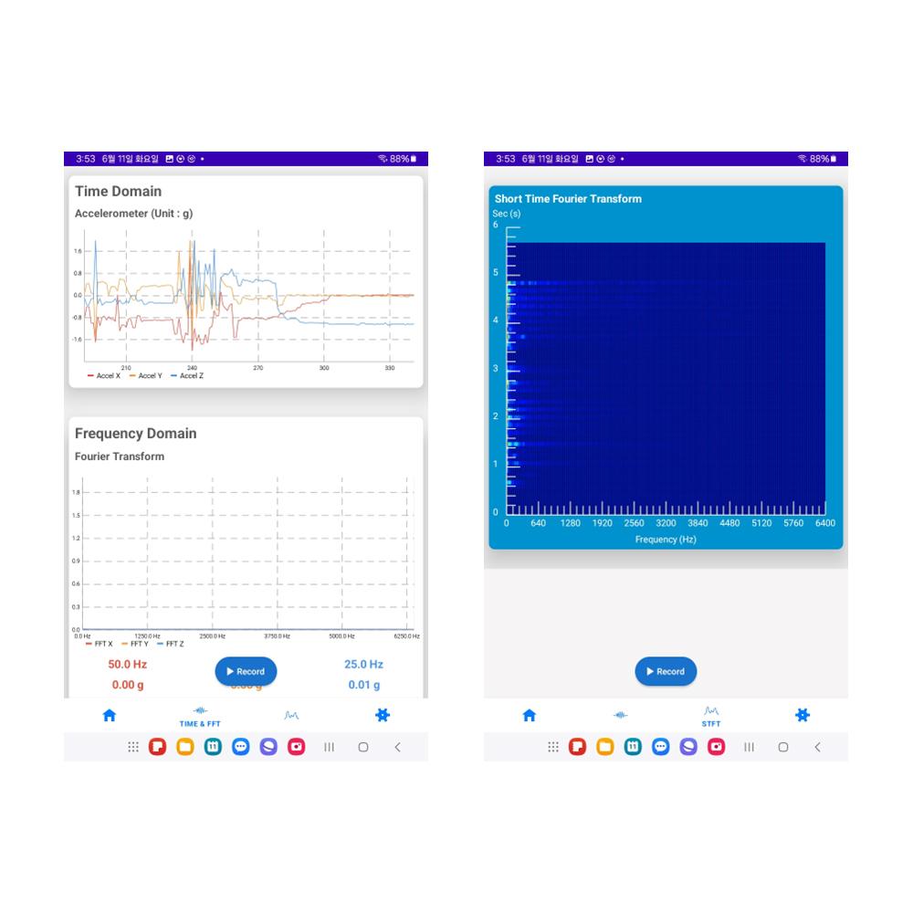 Portable Vibration Sensor with Monitoring System