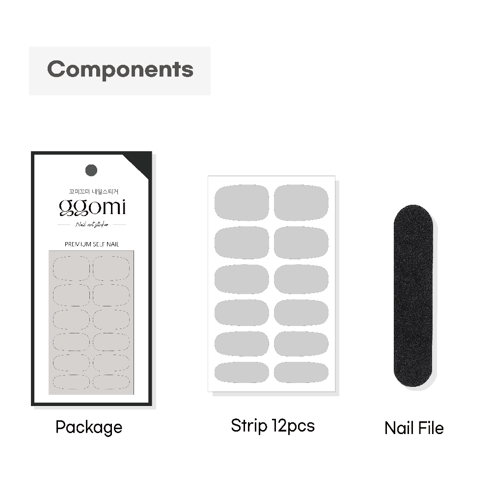 ggomi Gel Nail Stickers Strips Wrap Seal Manicure Pedicure DIY OEM ODM Private Label Customization