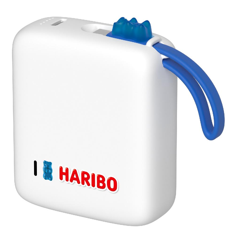 Haribo 10000mAh Mini Power Bank PD 22.5W Fast Charging Built-in Type-C Cable Compact Design