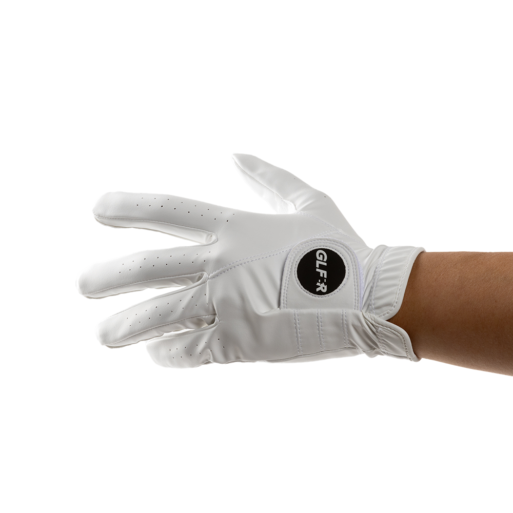 GLFR Premium Synthetic Leather Golf Glove – Superior Durability & Grip, White