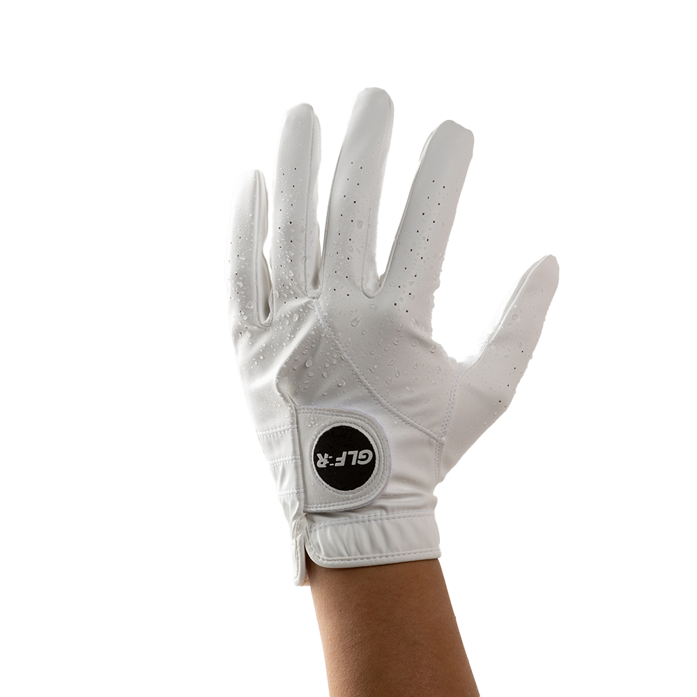 GLFR Premium Synthetic Leather Golf Glove – Superior Durability & Grip, White