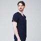 detail image5 Men's-3-Pocket-Scrub-Top-Navy